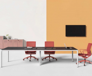 Modern Office Desk And Chair-ID:719132902