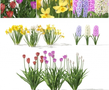 Modern Flowers And Grass-ID:864099984