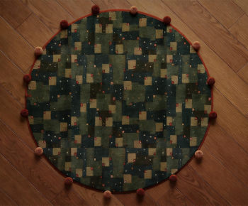 Modern Circular Carpet-ID:107875113