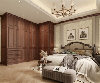 American Style Bedroom-ID:384052042
