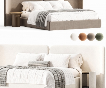 Modern Double Bed-ID:414875986
