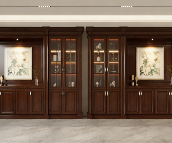 American Style Wine Cabinet-ID:516565089