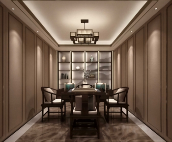 New Chinese Style Dining Room-ID:427556998