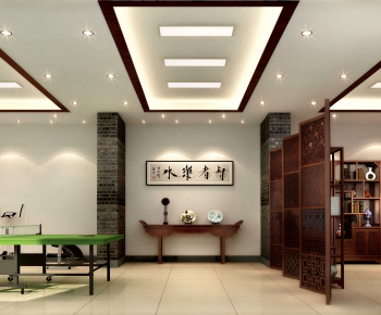 New Chinese Style Staff Recreation Room-ID:217345008