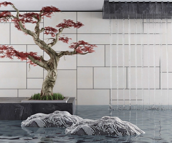 New Chinese Style Rockery Waterscape-ID:410540107
