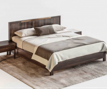 New Chinese Style Double Bed-ID:288569935