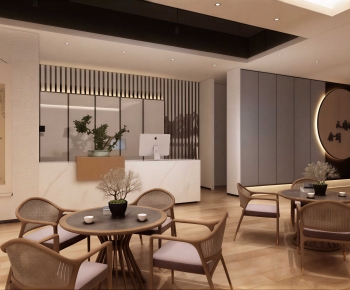 Modern Office Reception Desk-ID:745168921