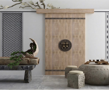 New Chinese Style Garden-ID:884608989
