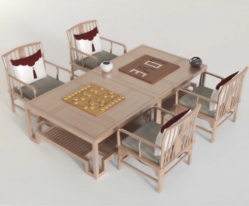 New Chinese Style Entertainment Table And Chair-ID:592129952