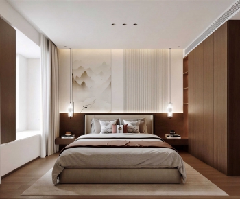 New Chinese Style Bedroom-ID:134392987