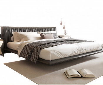 Modern Double Bed-ID:558583974