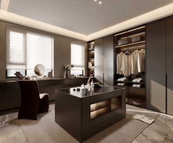 Modern Clothes Storage Area-ID:906301981