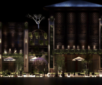 New Chinese Style Facade Element-ID:896619088