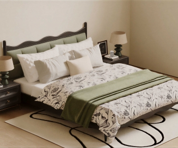 Modern Double Bed-ID:314558034