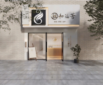 Modern Facade Element-ID:242396123