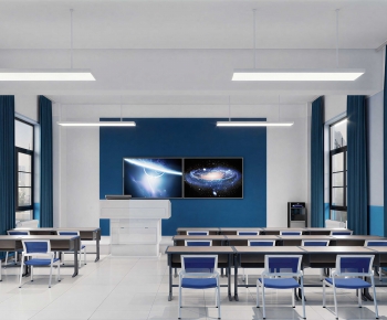Modern School Classrooms-ID:390120987