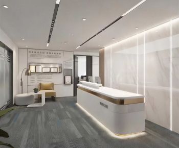 Modern Office Reception Desk-ID:803344013