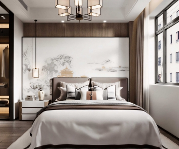 New Chinese Style Bedroom-ID:752837905