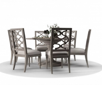 New Chinese Style Dining Table And Chairs-ID:698842055