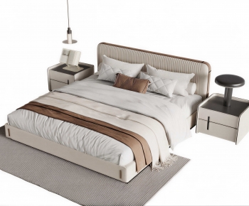 Modern Double Bed-ID:951101069