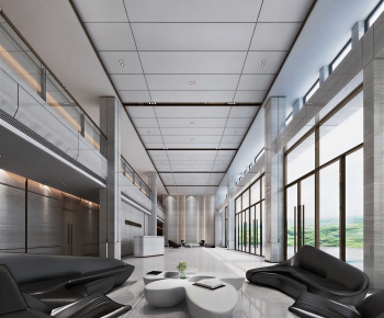 Modern Office Reception Desk-ID:540996075