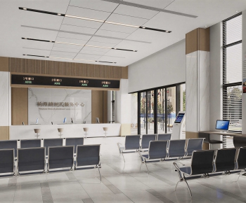 Modern Office Reception Desk-ID:845422983