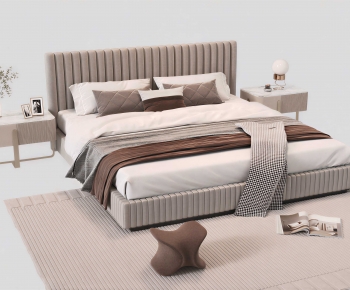 Modern Double Bed-ID:429788117