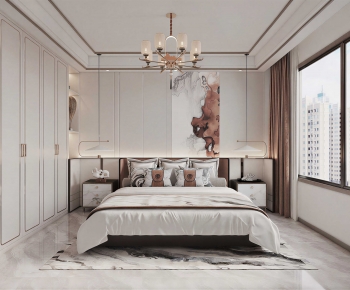 New Chinese Style Bedroom-ID:458302976