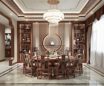 New Chinese Style Dining Room-ID:798341046
