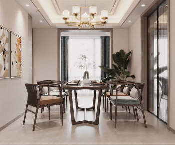 New Chinese Style Dining Room-ID:902508972