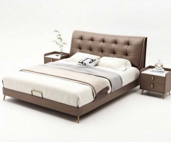 Modern Double Bed-ID:203546055