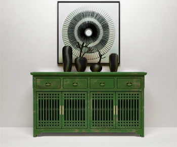 New Chinese Style Side Cabinet-ID:370723966