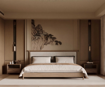 New Chinese Style Bedroom-ID:715353978