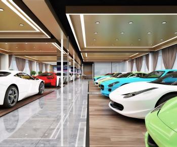 Modern Exhibition Hall-ID:889458894