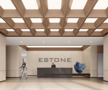 Modern Office Reception Desk-ID:327984096