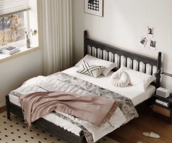 American Style Double Bed-ID:362931014