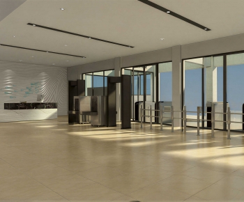 Modern Office Reception Desk-ID:378668071