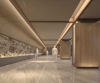 New Chinese Style Exhibition Hall-ID:741004941
