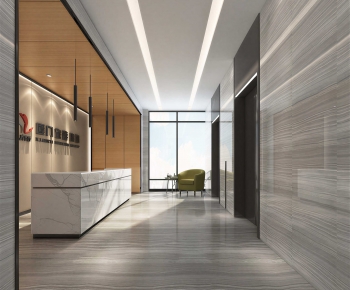 Modern Office Reception Desk-ID:163371096
