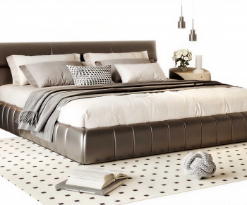Modern Double Bed-ID:859955078