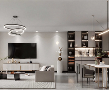 Modern A Living Room-ID:541951892