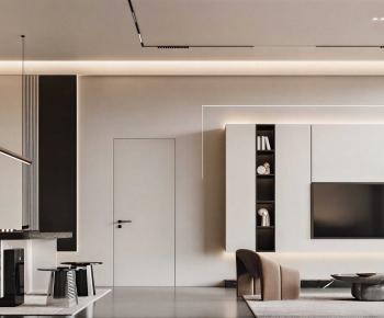 Modern A Living Room-ID:466610914