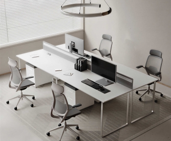 Modern Office Desk And Chair-ID:891860969