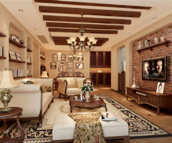American Style A Living Room-ID:356925968