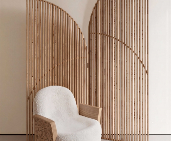 Modern Single Sofa-ID:474356899