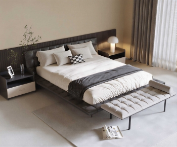 Modern Double Bed-ID:212150105