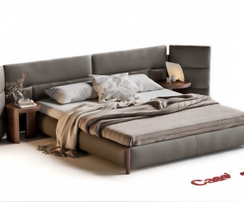 Modern Double Bed-ID:650844109