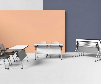 Modern Office Desk And Chair-ID:356746917