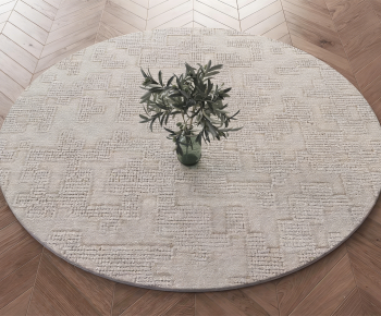 Modern Circular Carpet-ID:411334048