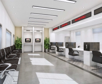 Modern Office Reception Desk-ID:350116017